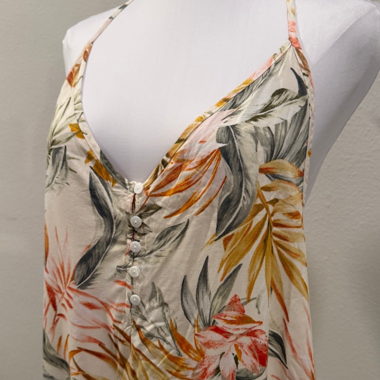 Rip Curl Havana Cover Up Floral Mini Dress XL Tropical Beach NEW Flowy Vacation