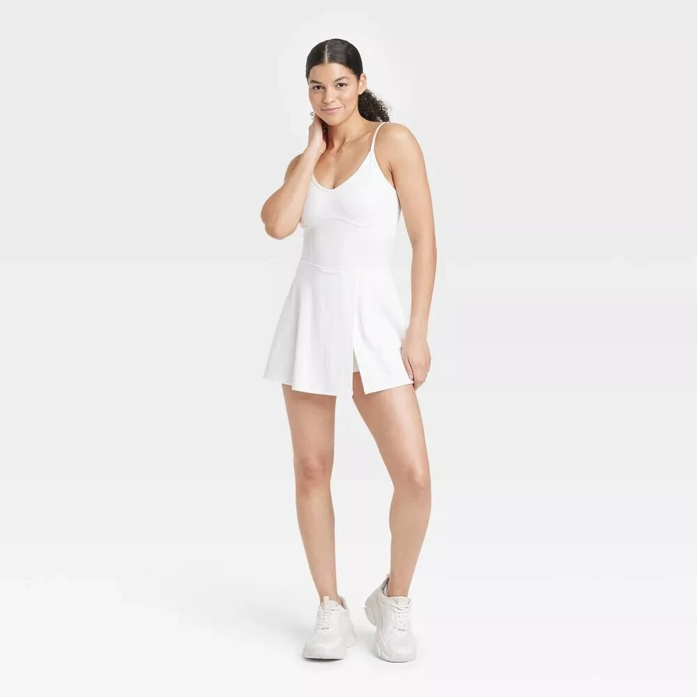JoyLab Women’s Corset Detail Athletic Active Dress Shorts Pockets Size Large