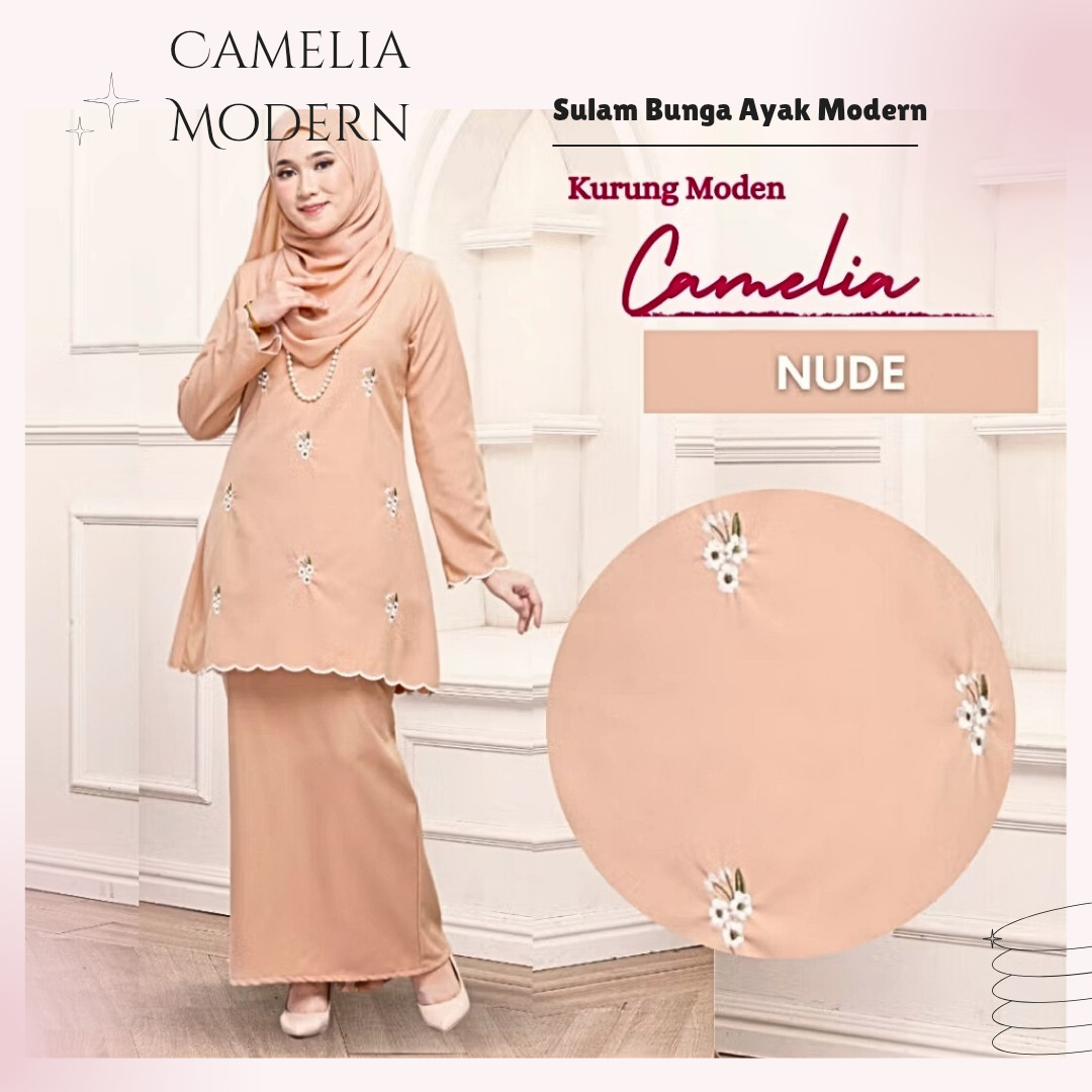 Modern Traditional Attire Baju Kurung Modern Formal Sulam Mom Daughter Set