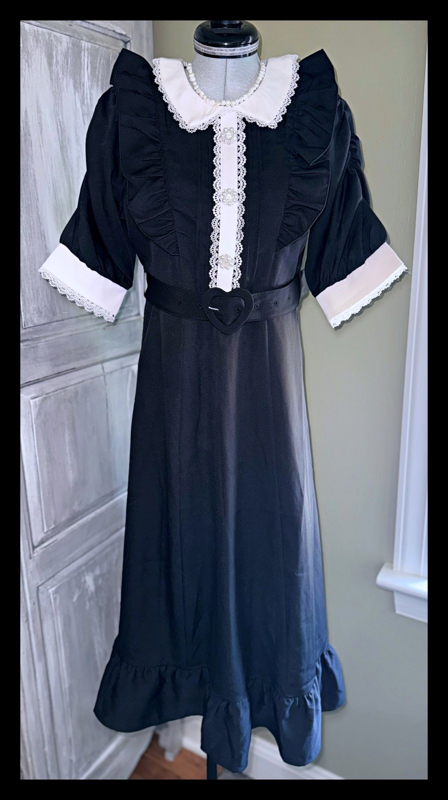 DearMyLove Sparkling Bijou Frill Afternoon Tea Dress Long Kawaii Jirai Kei Japan