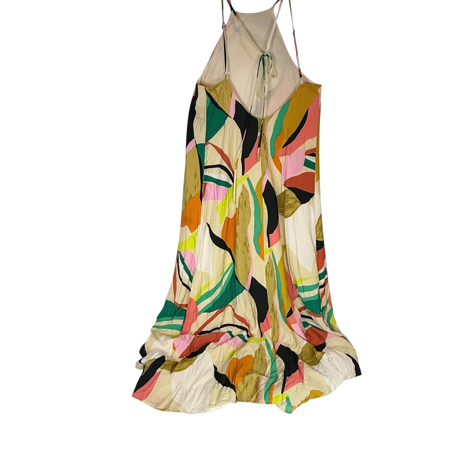 FORE Abstract Maxi Dress Women’s Medium Multicolor Sleeveless Boho Resort
