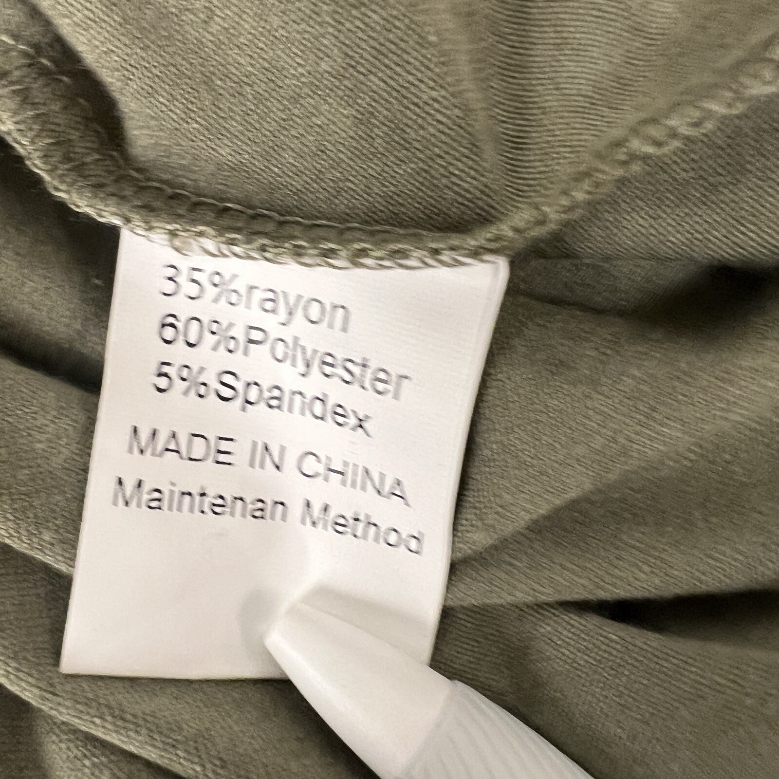 Anrabess Olive Green Maxi Sundress Pockets Casual Beachy Short Sz M