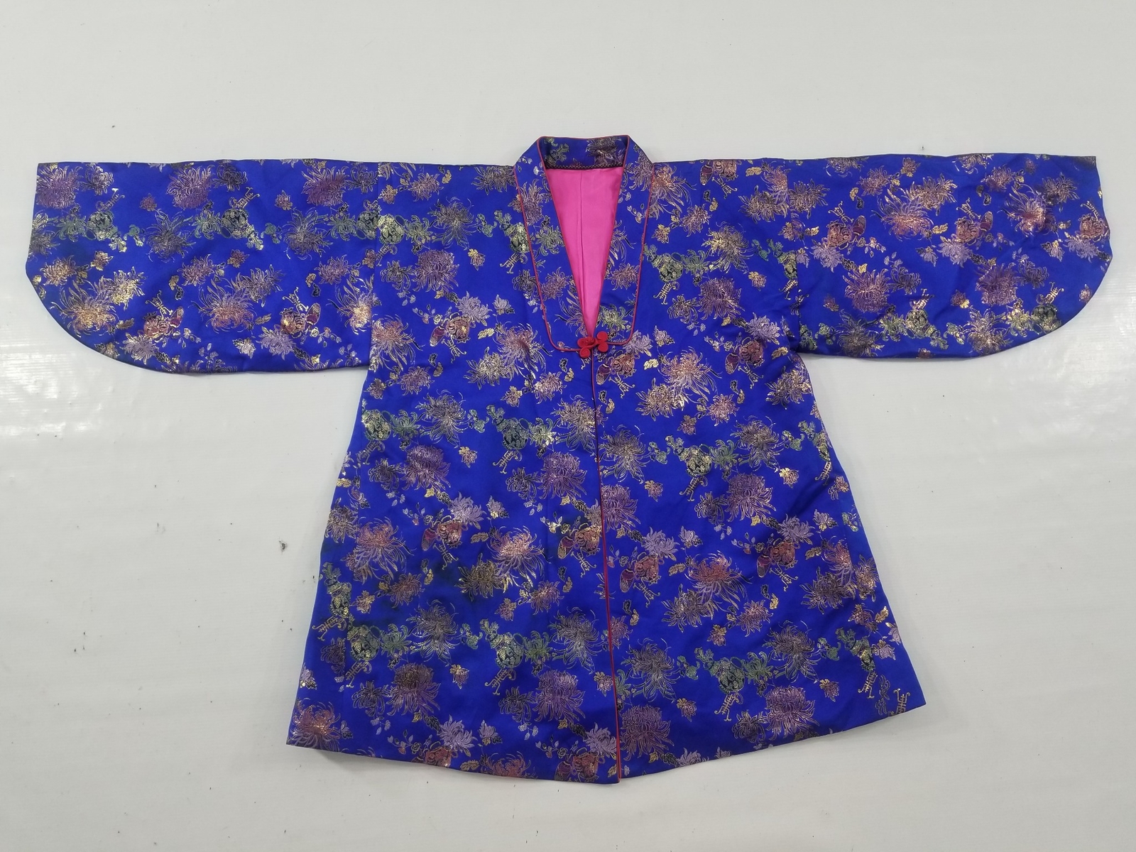Vintage Traditional Korean Silk Brocade Hanbok Jacket
