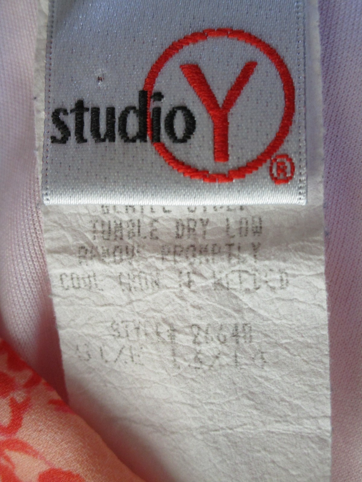 Vintage Y2K Studio Y Pink Floral Maxi Dress Bias Cut V-Neck Sz 13/14