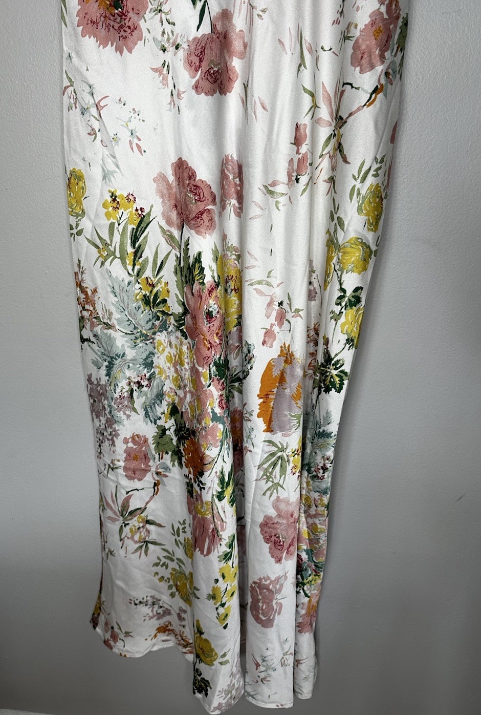 Petal and Pup Floral Satin High Neck Sleeveless Dress size L