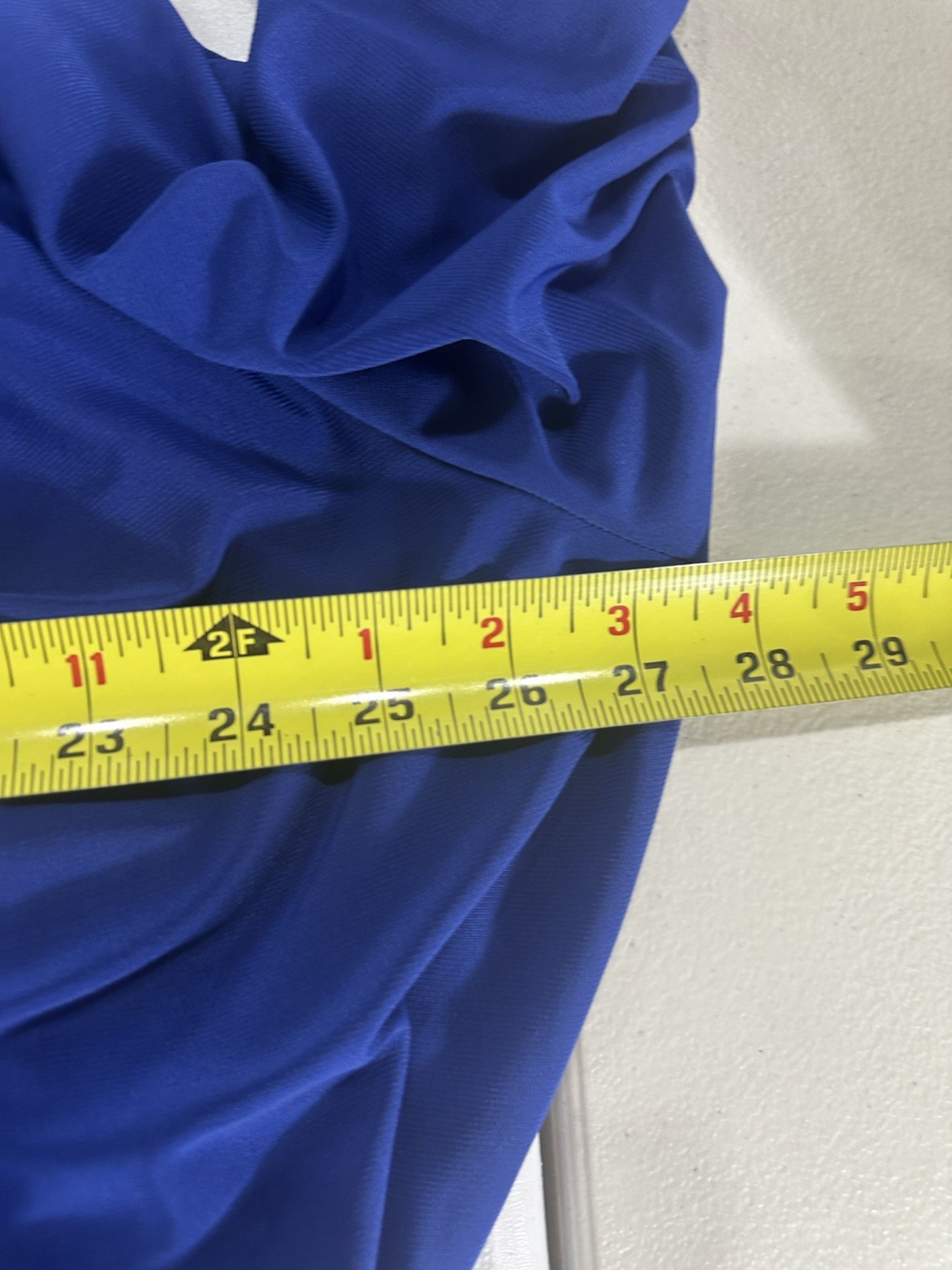 Kiyonna 4X Maritime Maxi Dress True Wrap Blue Stretch NWT