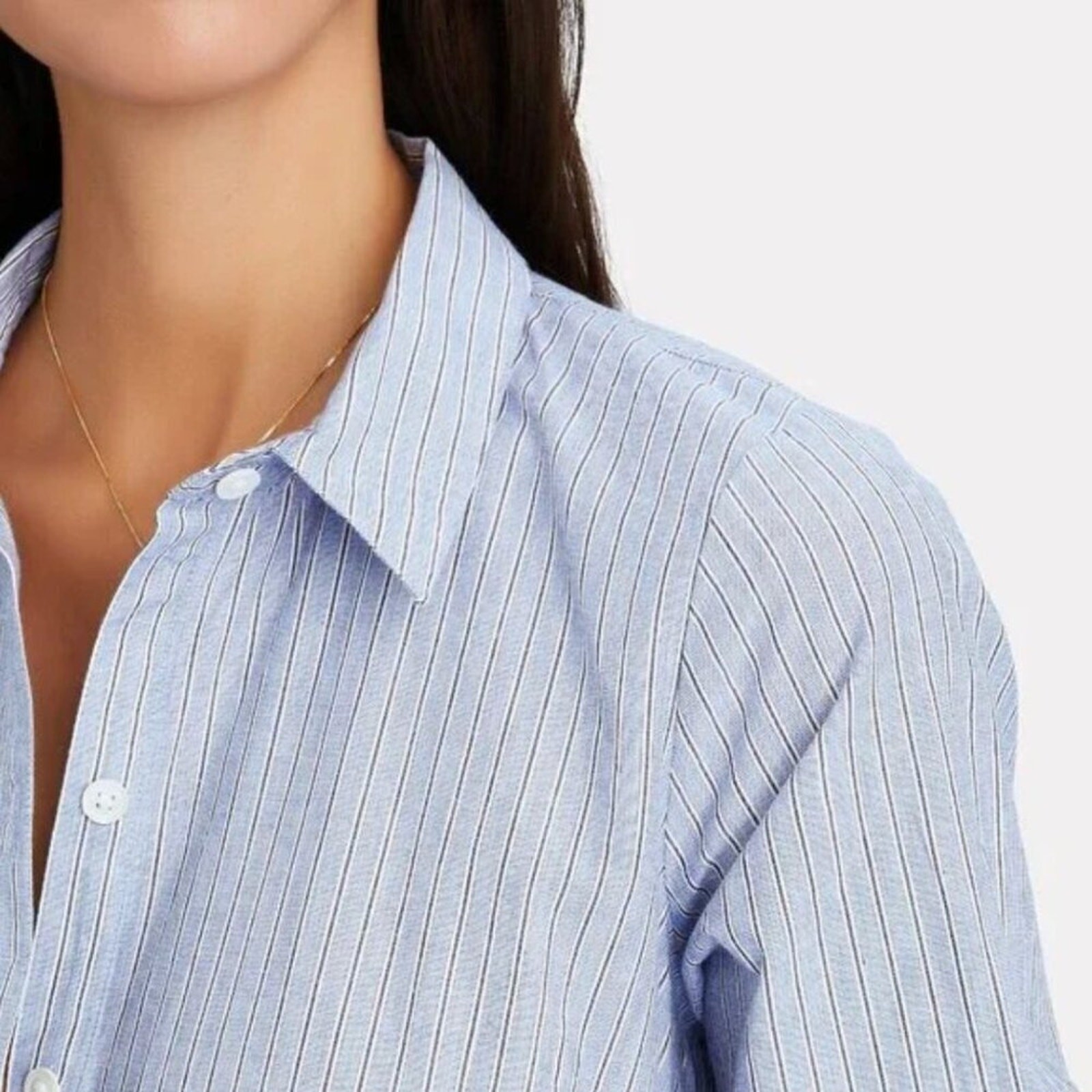 VERONICA BEARD Jemila Tiered Cotton Mini Shirt Dress