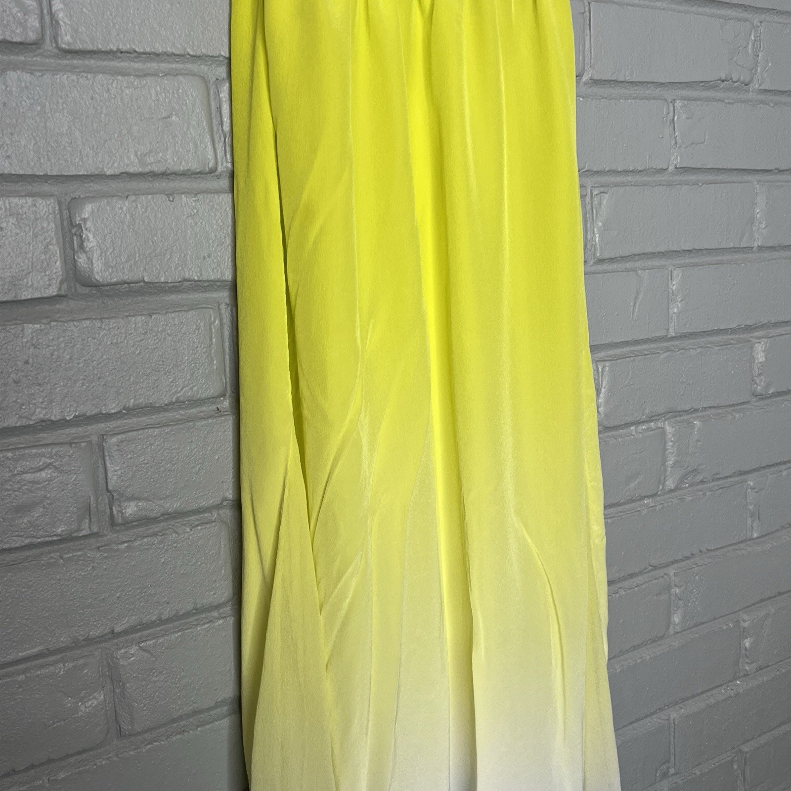 Gypsy 05 Triangle Spaghetti Panel V-Neck Cami Dress in Sky & Lime Size XS