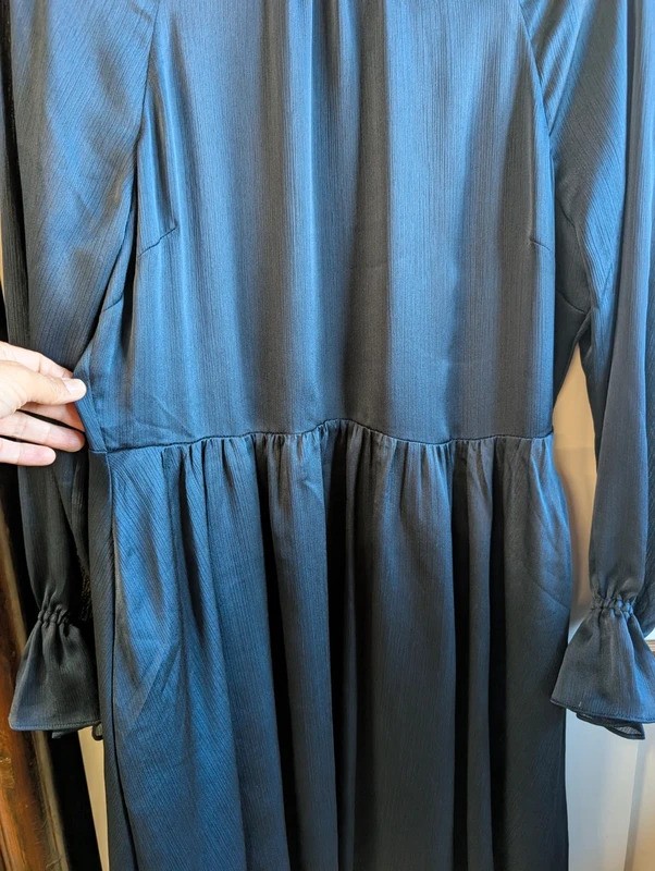 Ted Baker Navy Mini Dress UK 14 New With Tags Elegant Long Sleeve Occasion Dress