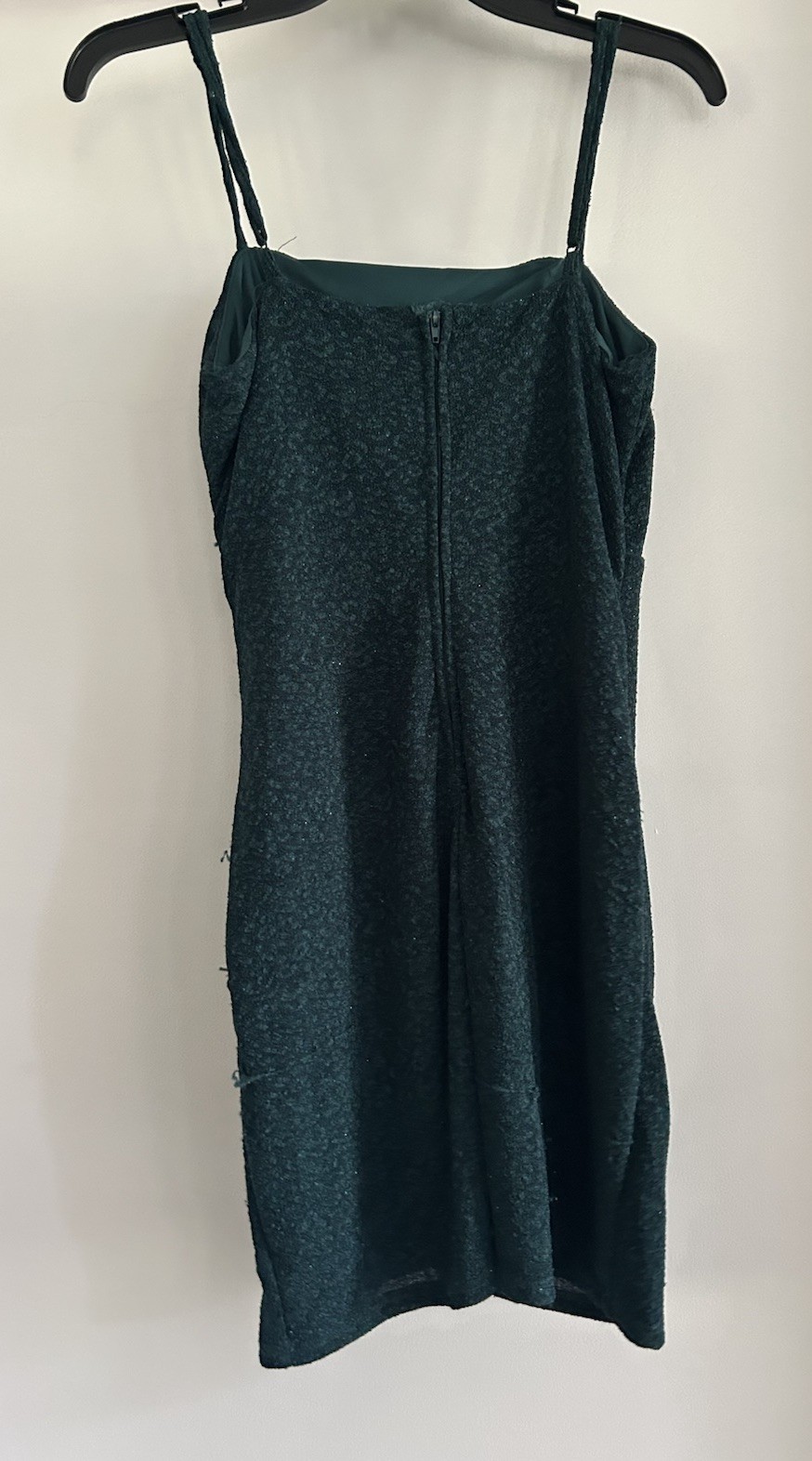 Crystal Doll Green Glitter Strappy Sleeveless Bodycon Mini Dress Juniors 11