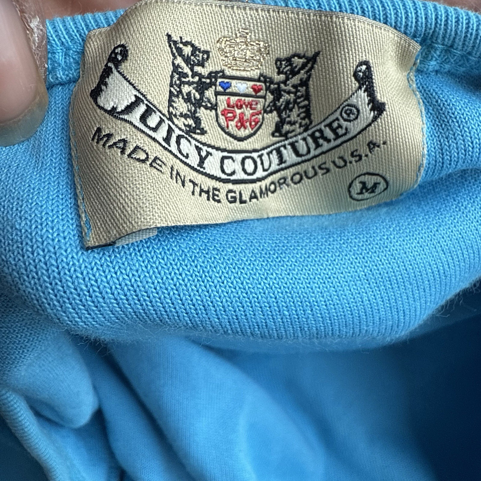 Juicy Couture Vintage Y2K blue Terry Cloth Cover Up Dress M Towel Pool halter