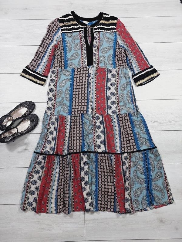 Women Monsoon Dress Multicolor Viscose L