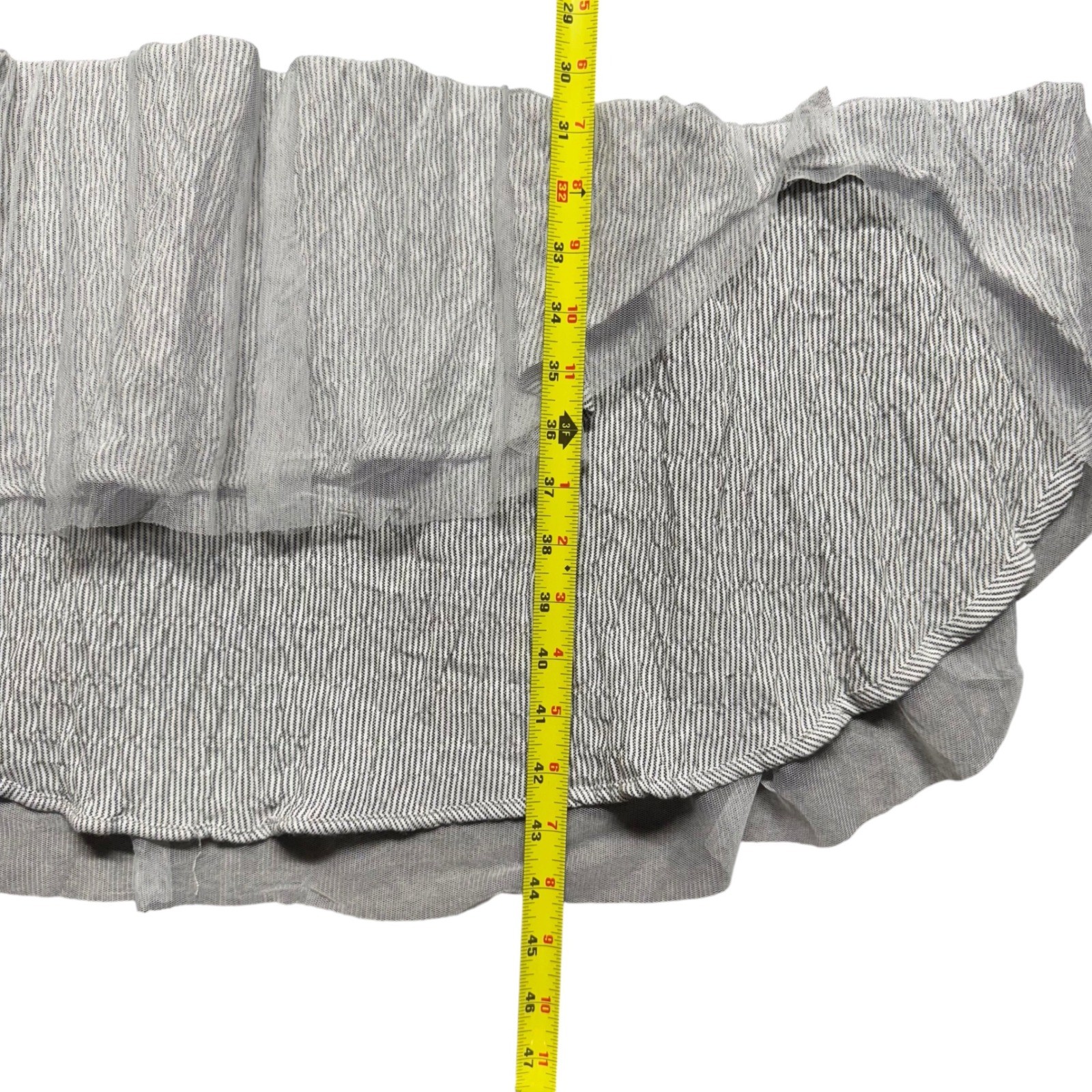 Gershon Bram Bottle Dress Linen Blend Gray Large Layered Colorblock Lagenlook