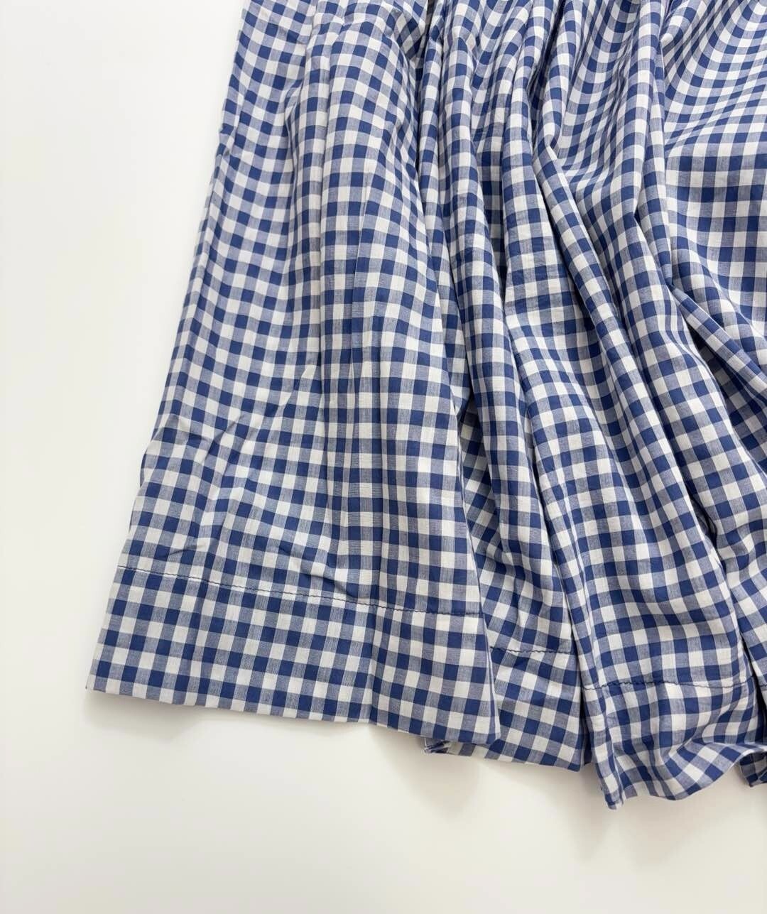 DOEN 25 Spring/Summer checkered printed cinched waist lace-up vest dress