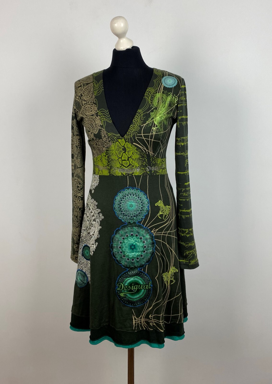 DESIGUAL Women’s Dress 60% Cotton 40% Viscose Size S