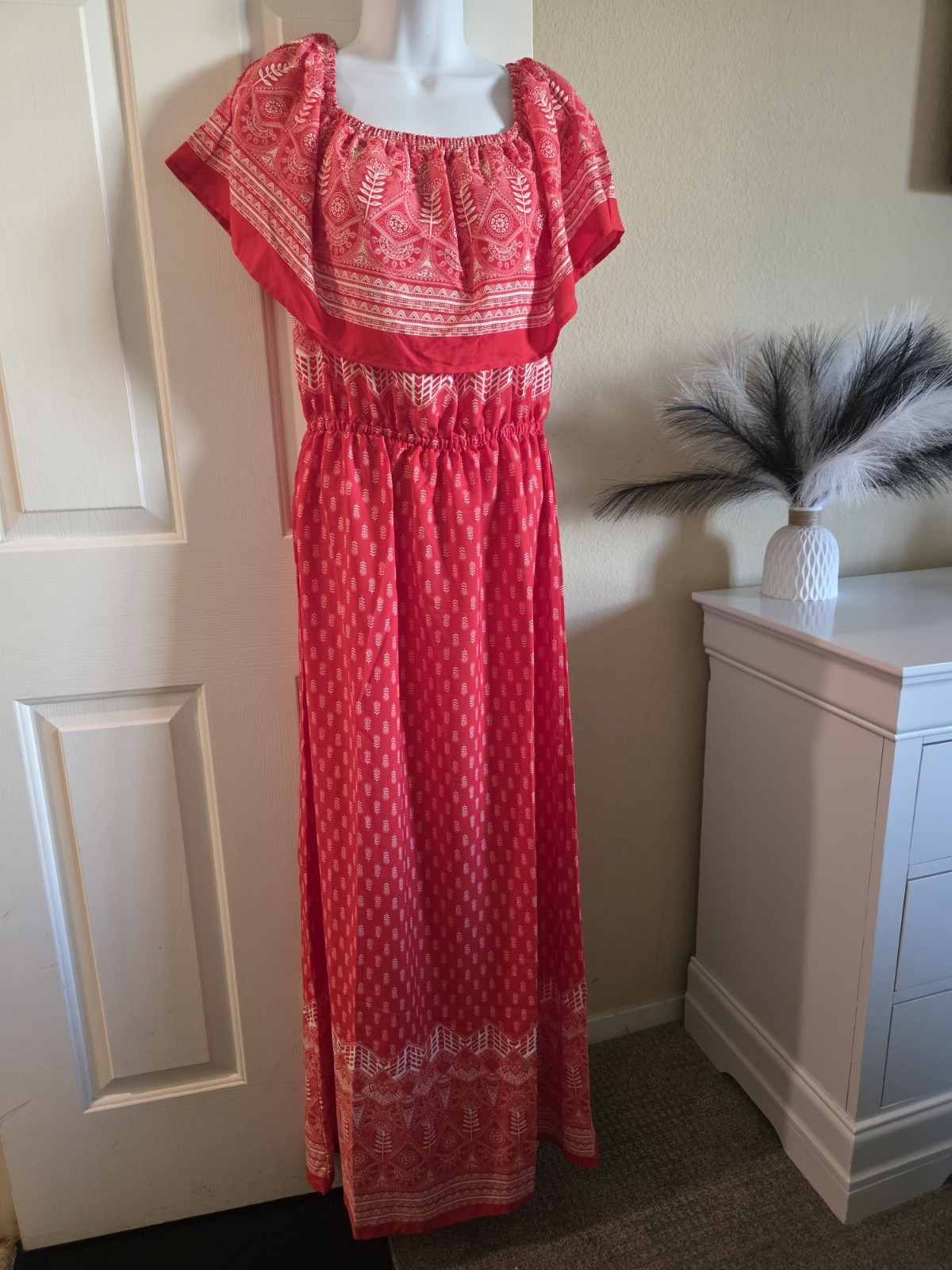 Nordstrom Women’s Long A-Line Dress Multicolor Size S Regular MPN FD 3355-SEMI