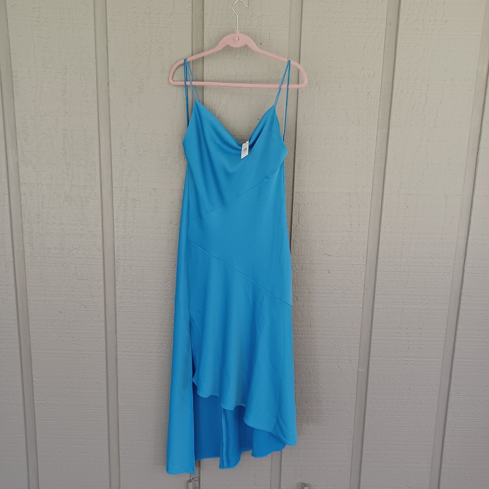 Alice And Olivia Harmony Dress Size 10 Women Wedding Guest Sleevess French Blue