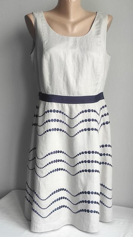 Women Boden dress grey cotton 40/L/48