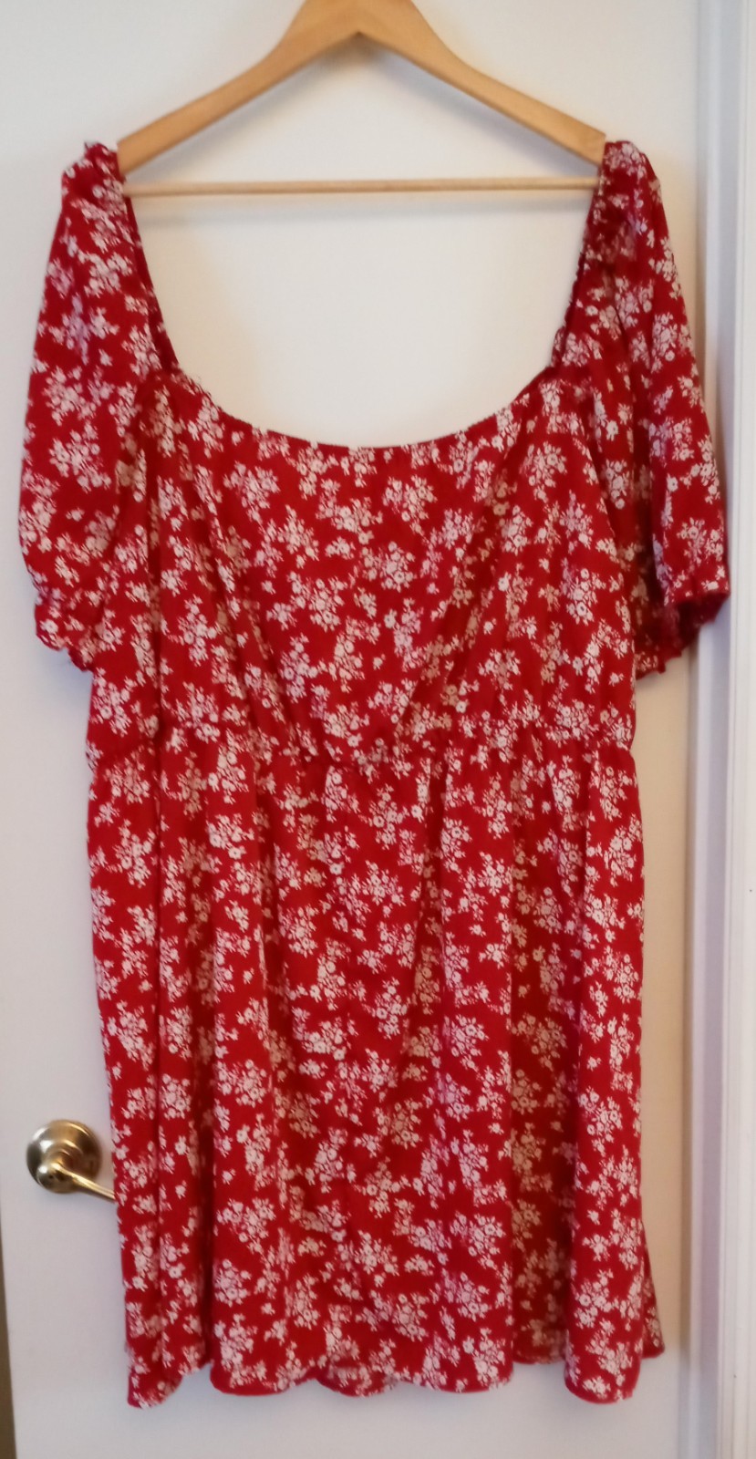 Shien Red Floral Cottage Core Dress Size 7x