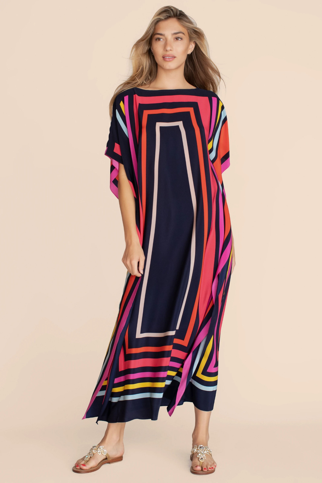 Soft Satin Silk Kaftan, Long Caftan, Beautiful Silk Dress, Beach Kaftan J5625