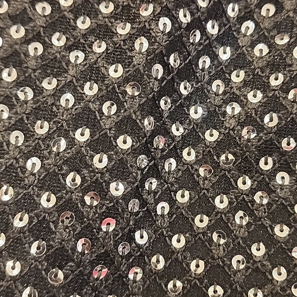 Saints & Secrets Black Sequin Long Gown size M