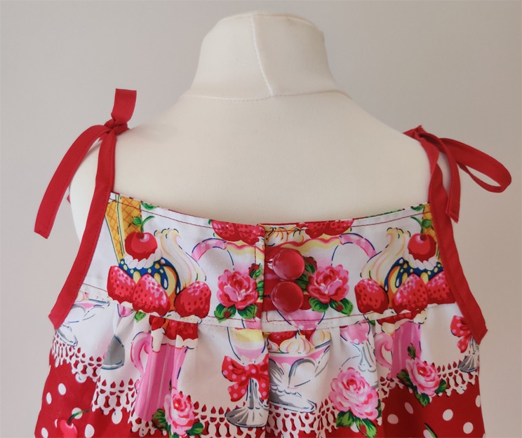Ice Cream Print Dress by Serendipity Girls Designer Dresses