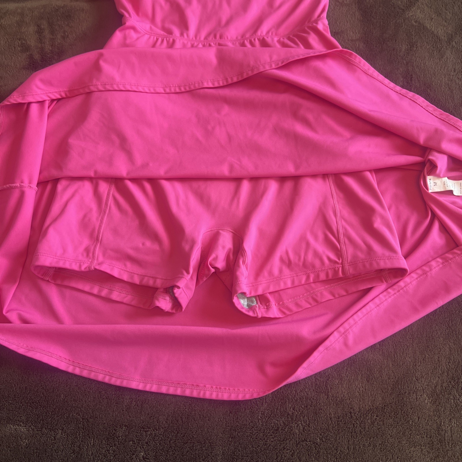 Halara Pink Tank Dress Medium Adjustable Straps Halter
