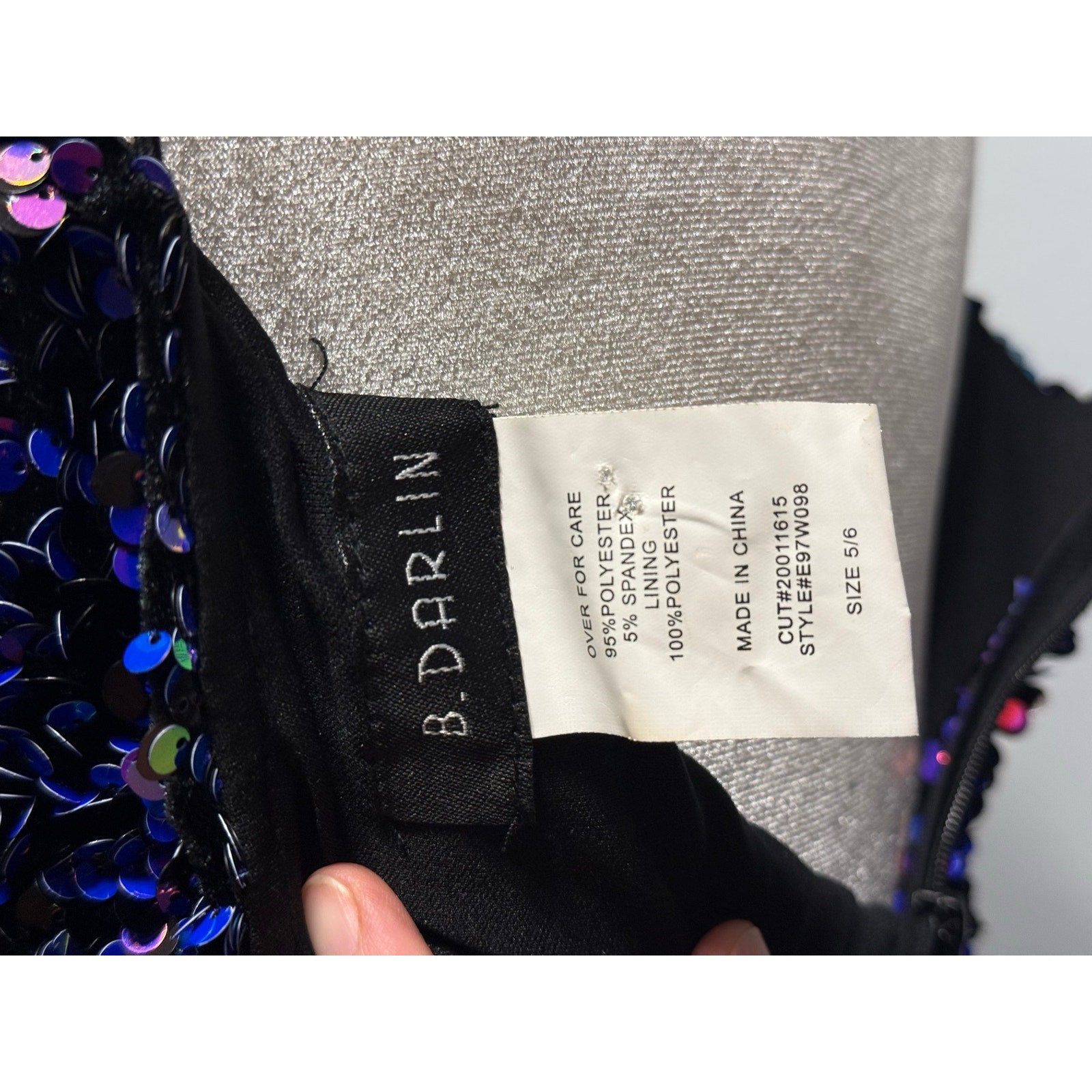 B. Darlin Purple Iridescent Sequin Bodycon Cocktail Dress | Homecoming Dress