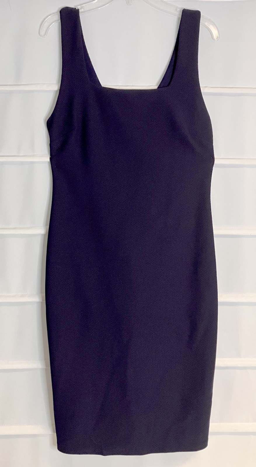 bar III Navy Blue Textured Stretch Polyester Sleeveless Dress Small EC!