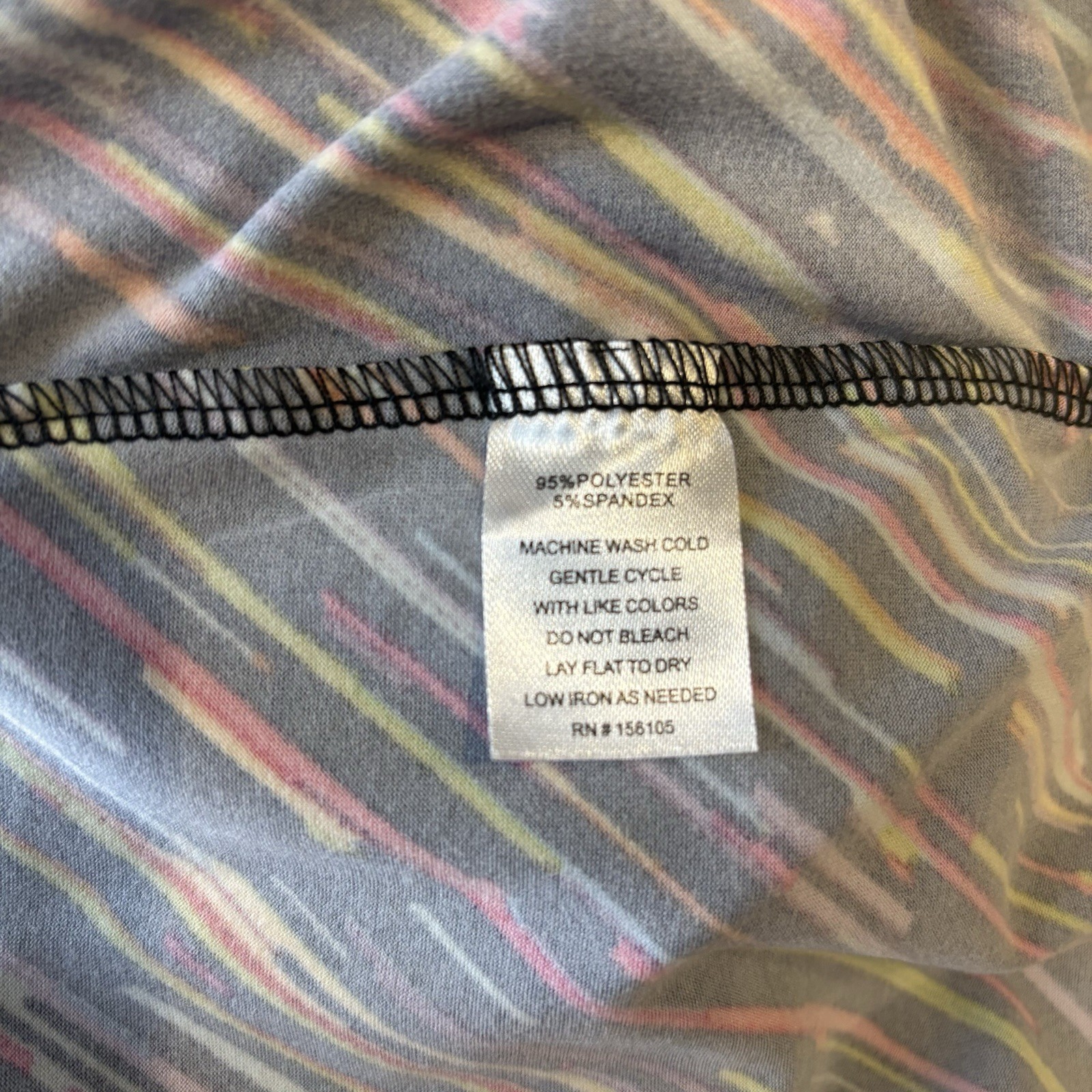Absolutely Love It Womens Maxi Dress 2X Black Rainbow Stripe Stretch Side Slits