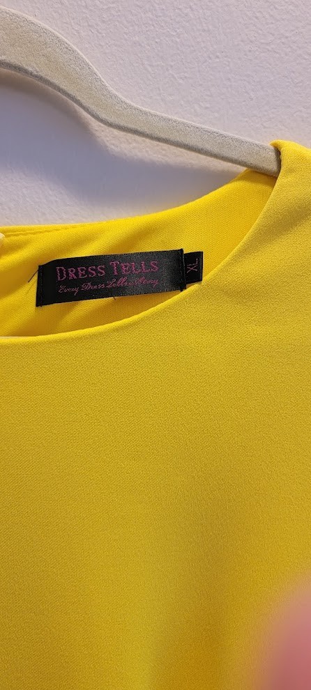 Elegant Yellow Knee Length Perfect For Parties Evening Events & Lxury Looks
