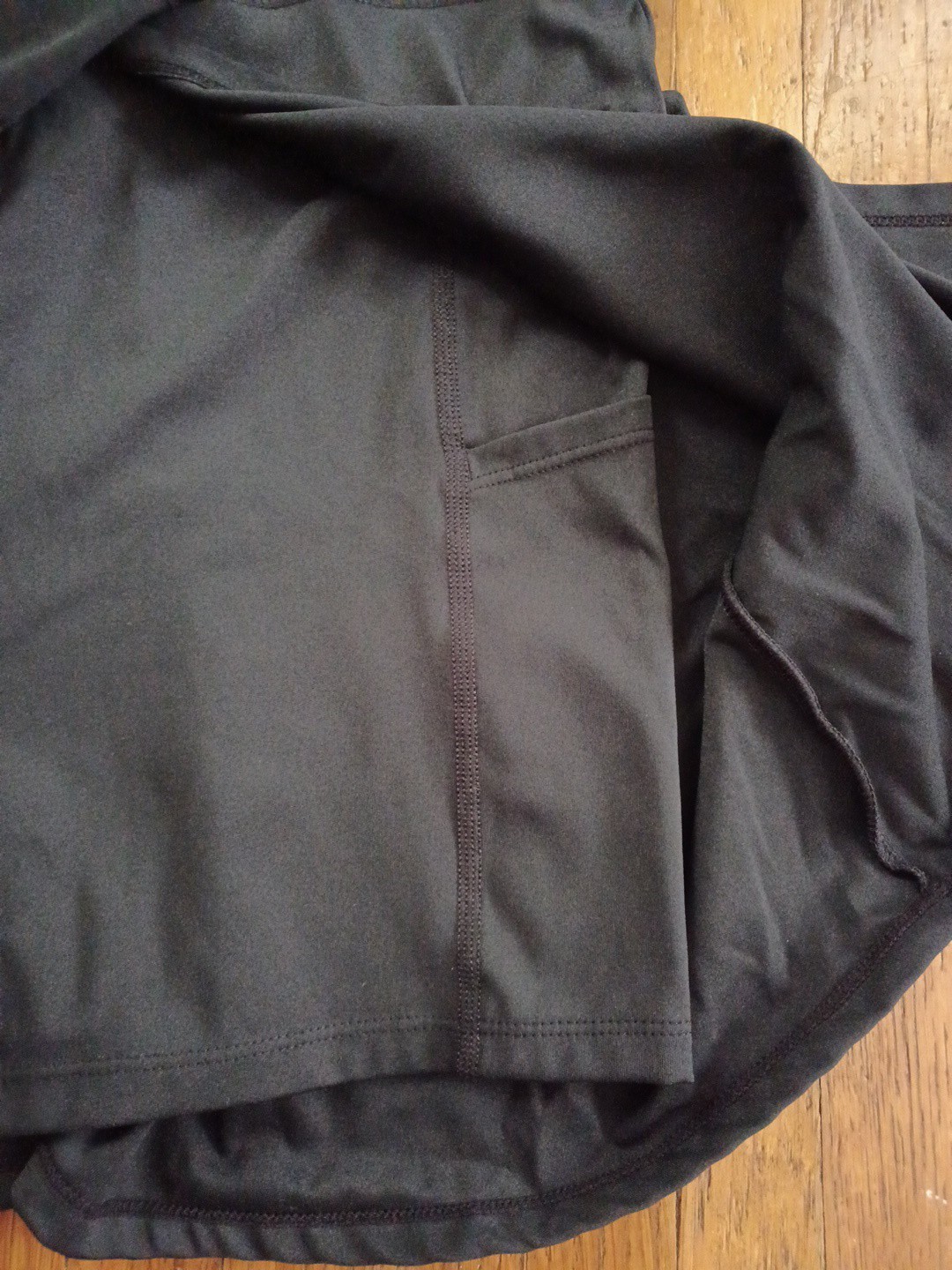 JoyLab Black Athletic Mini Tank Dress Faux Wrap Shorts Sz MED Summer Swim Active