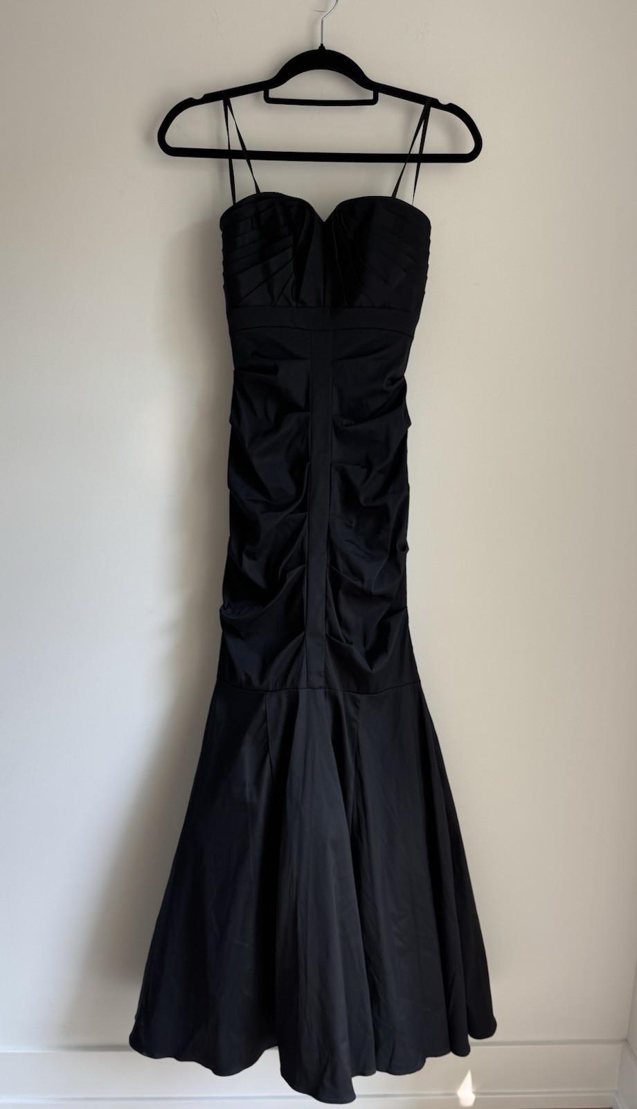 Cache sleeveless layer tulle mermaid gown dress sz 2 black NEW Fairy Whimsygoth