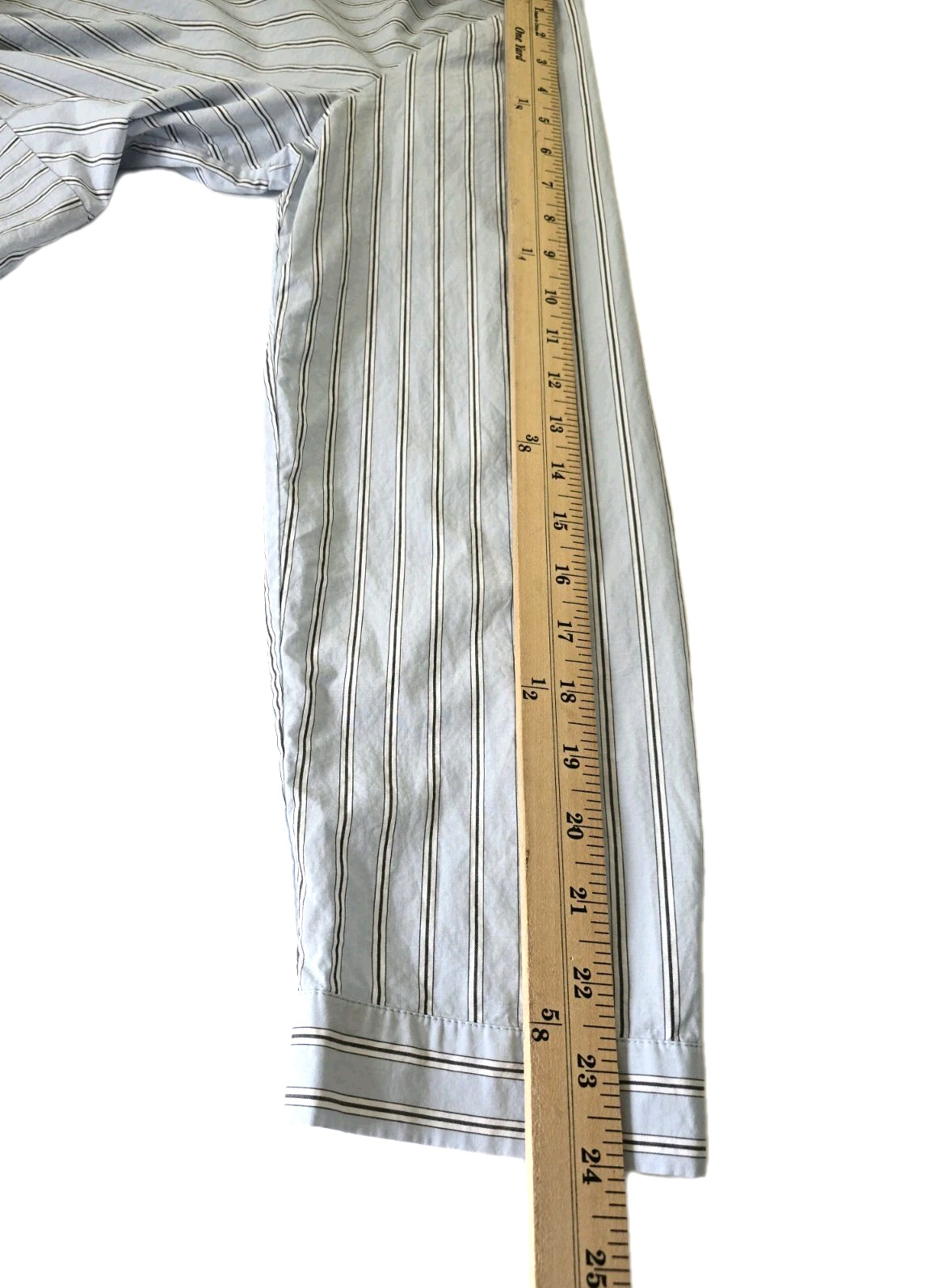 Rails Irie Hampton Stripe Twist Front Midi LS Shirt Dress Women L Blue Coastal