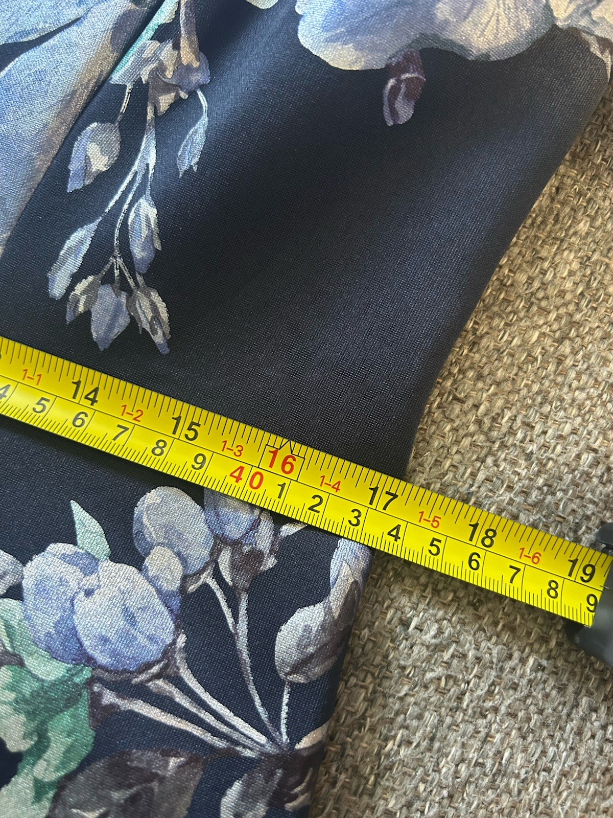 Roz & Ali Sleeveless A-Line Navy Blue Floral Dress – Knee Length | Size 12 New