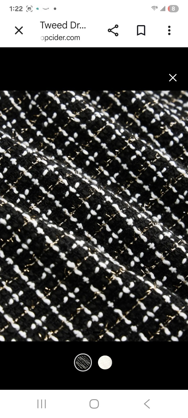 Cider Mini Drees Curve Plus Black & White 0XL New