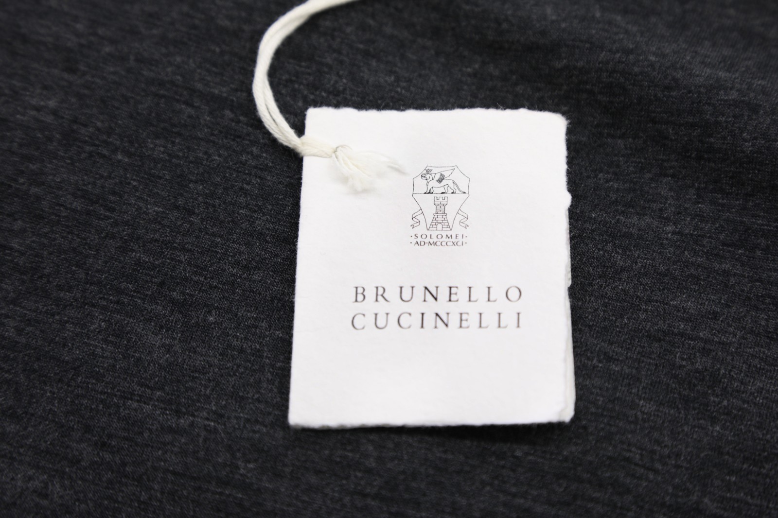 NWT $1775 Brunello Cucinelli Virgin Wool Knit Monili Beaded Pep-Hem Dress M A181