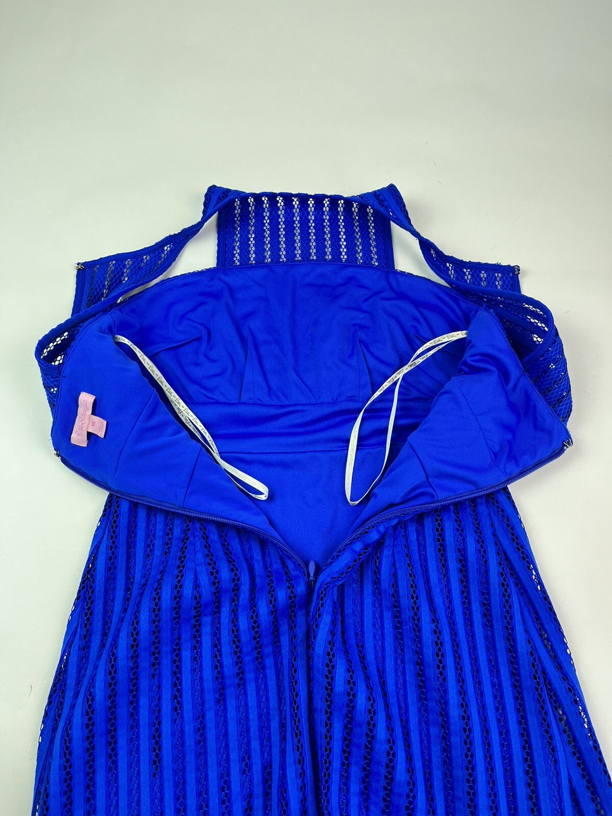 Lilly Pulitzer Rae Mini Dress size XS Blue Textured Resort Preppy Costal