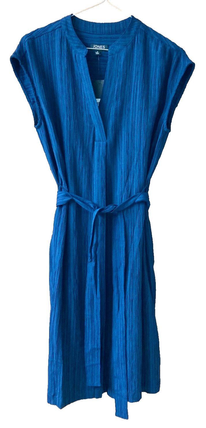 NWT $99 Jones NY Shift Dress Crushed Chiffon Sleeveless Career Casual Women 4