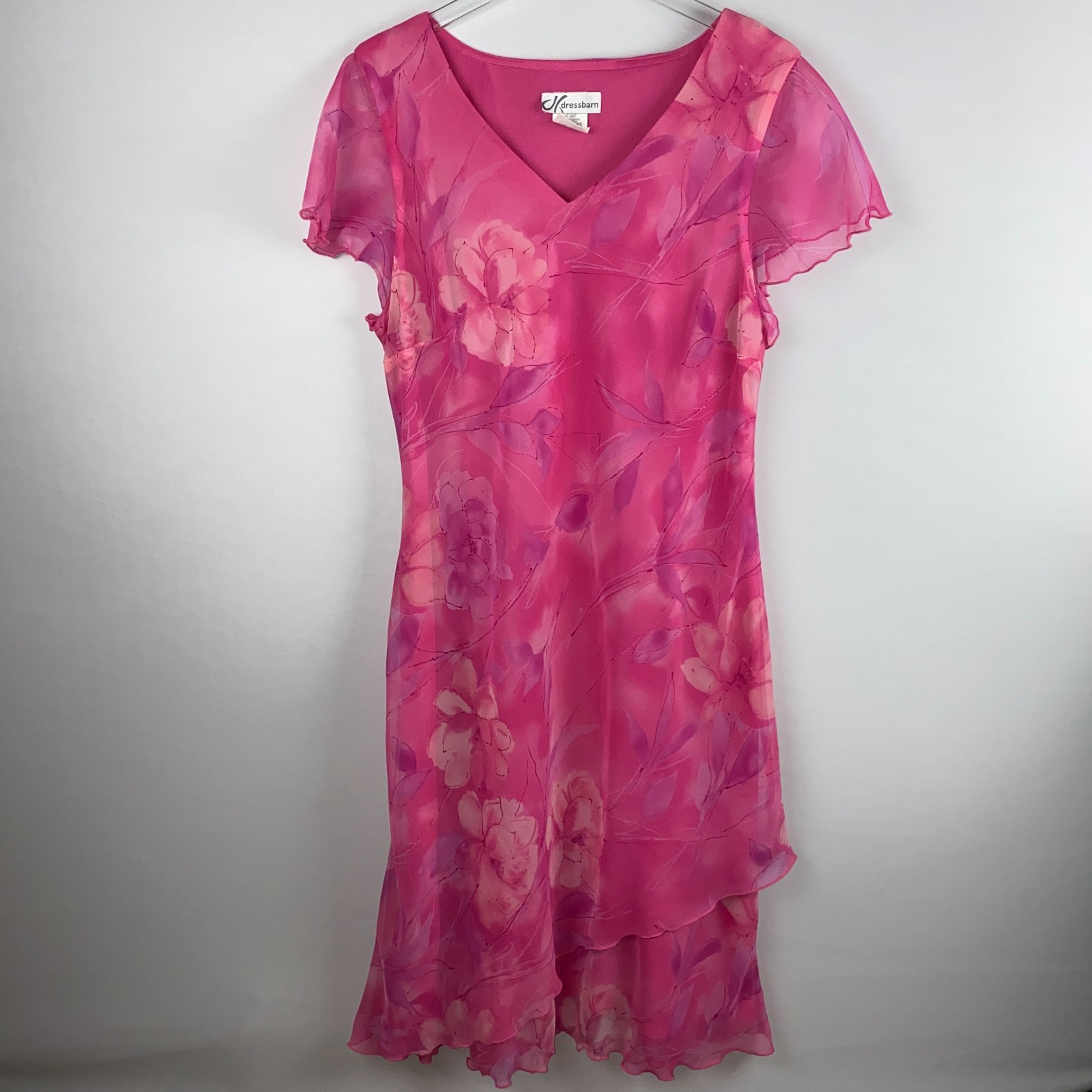 Dressbarn Dress Womens Beautiful Lovely Dressy Fancy Occasion Ruffle 18 Plus
