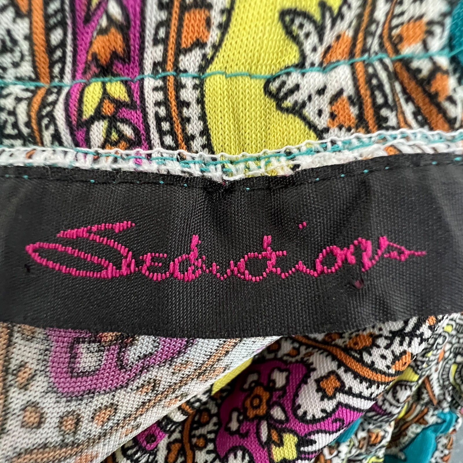 Seductions Paisley Maxi Dress Boho Festival Beach Holiday Stretch UK 8