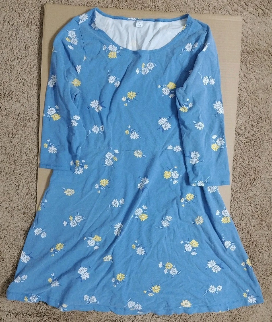 Old Navy XL Floral Dress 20 Pit 37 Long Stain