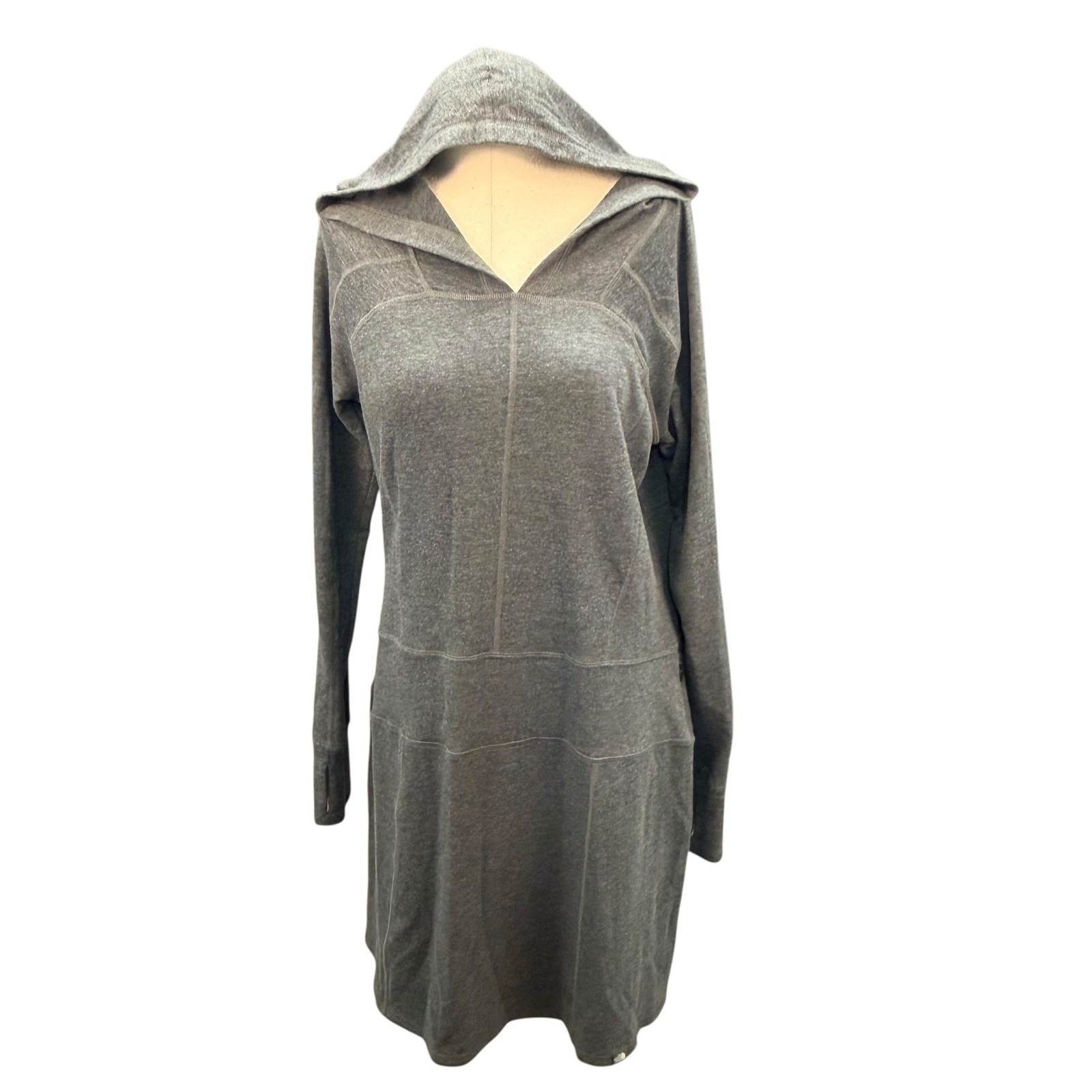 THE NORTH FACE Women’s Gray Hooded Knit Dress Size Large