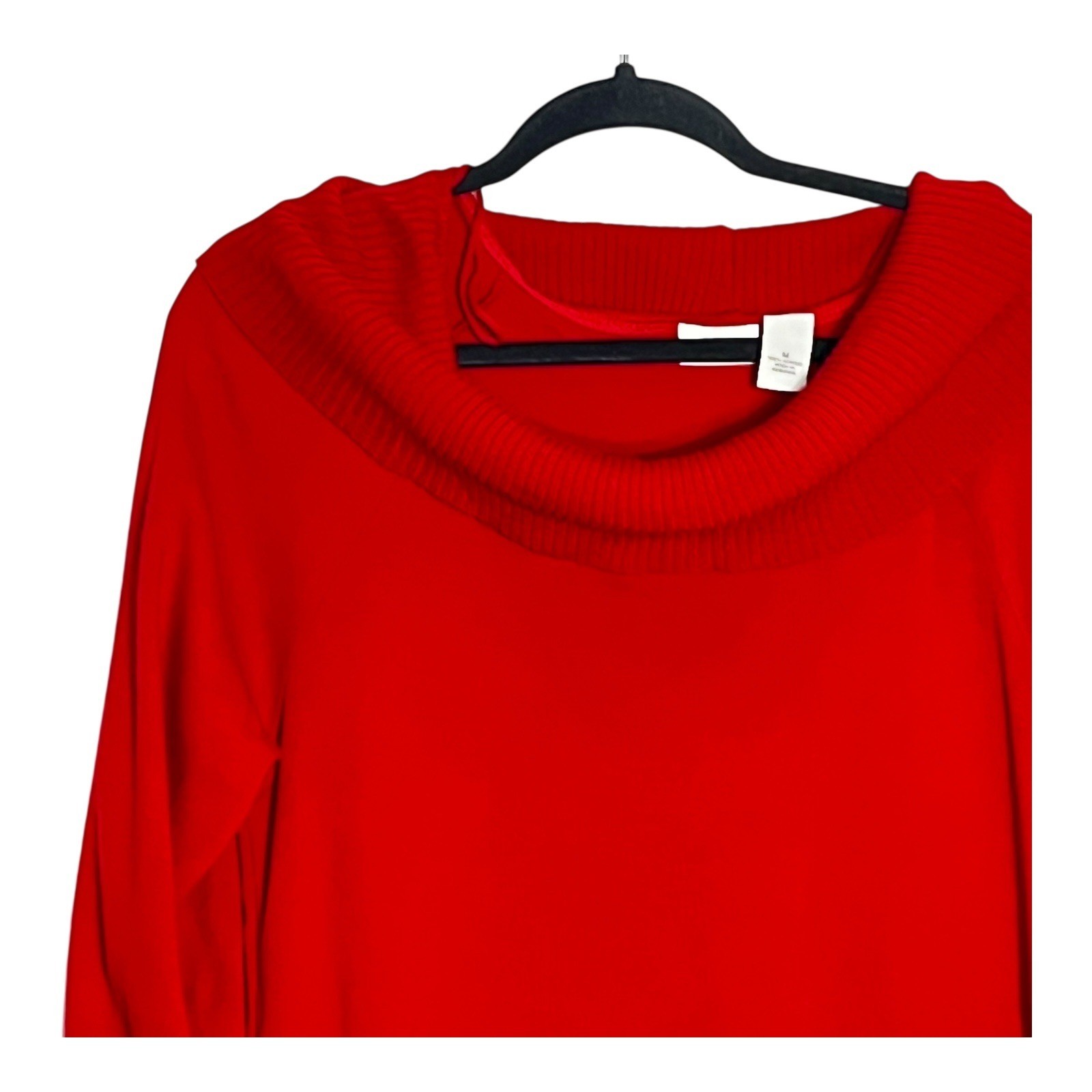 Kim Rogers Red Cowl Neck Long Sleeve Sweater Dress Size M