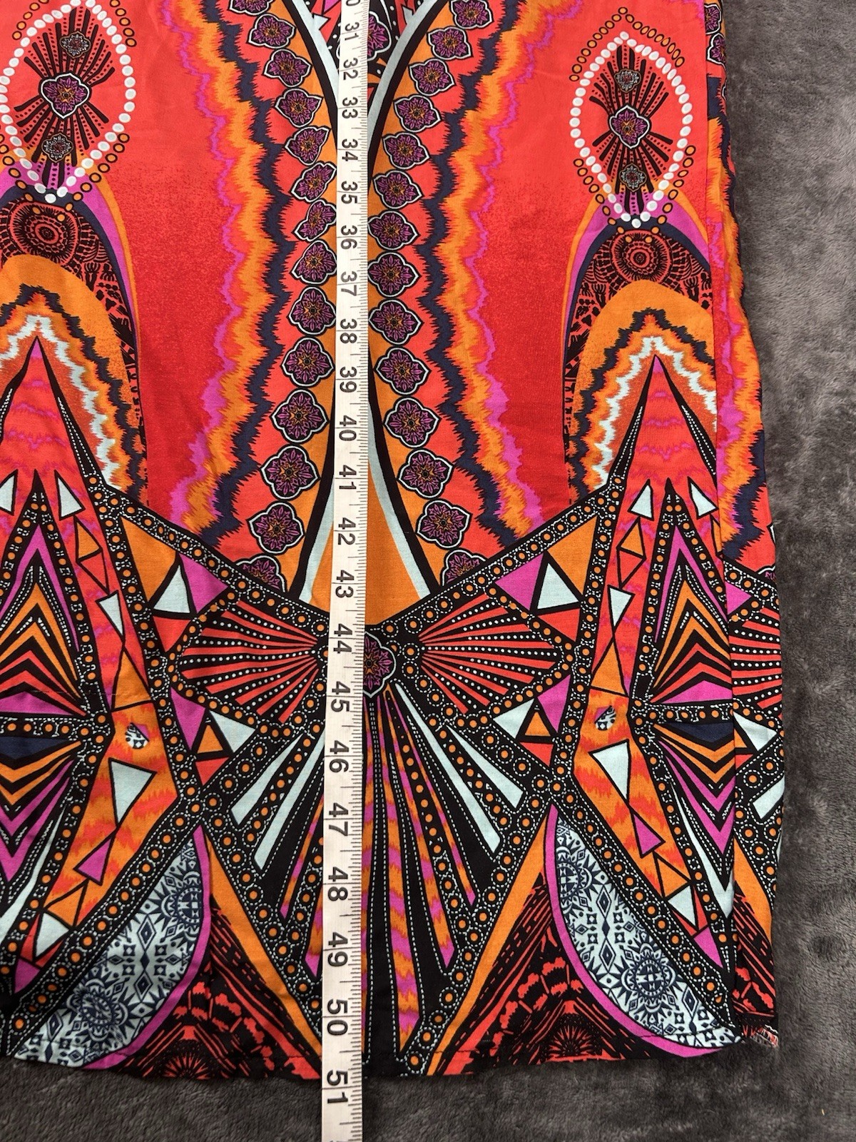 Seven Islands Maxi Length Kaftan Dress African Boho Resort Beach Wear Size S/M