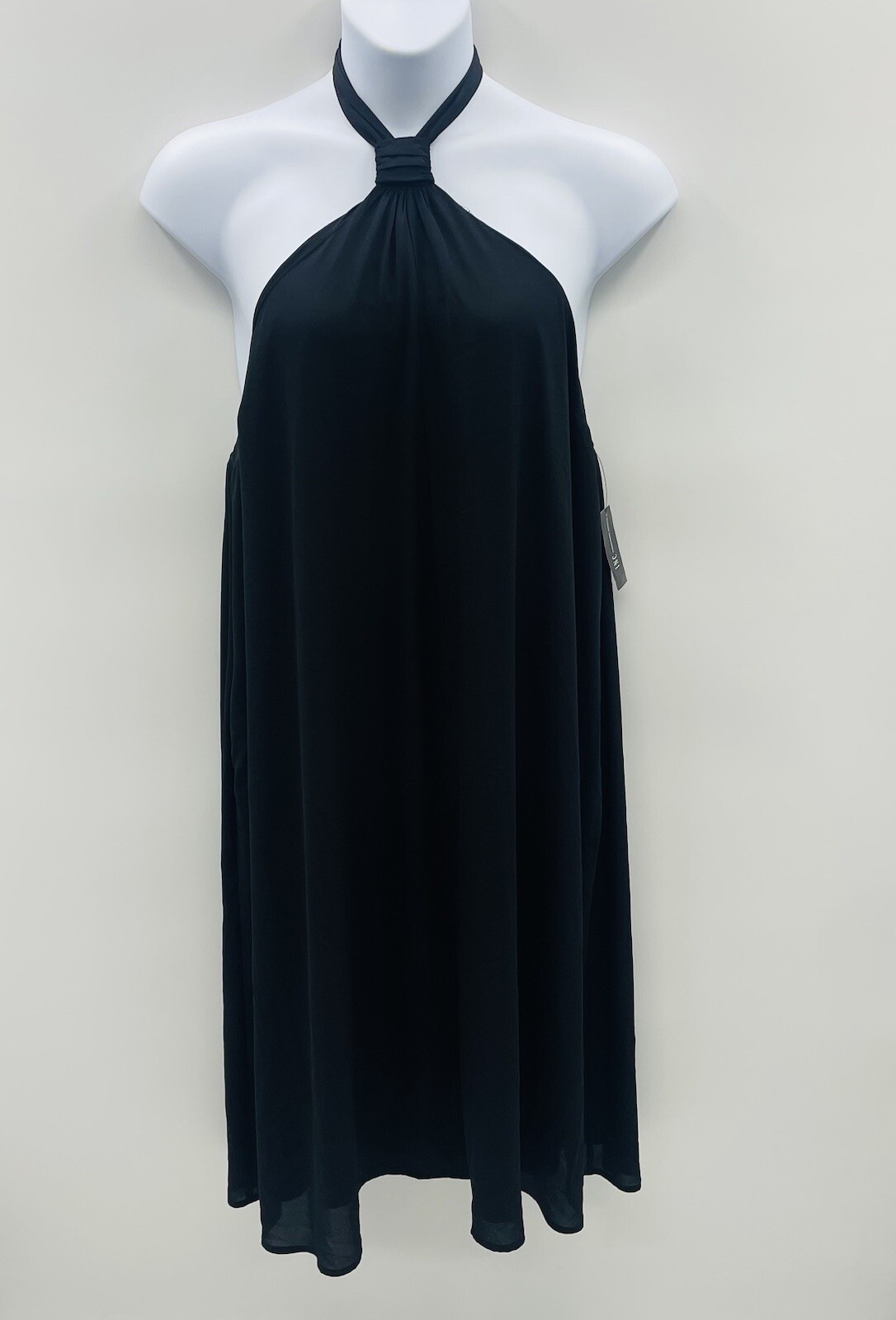 INC International Concepts Womens Size XL Halter-Neck Midi Dress Black $89 033