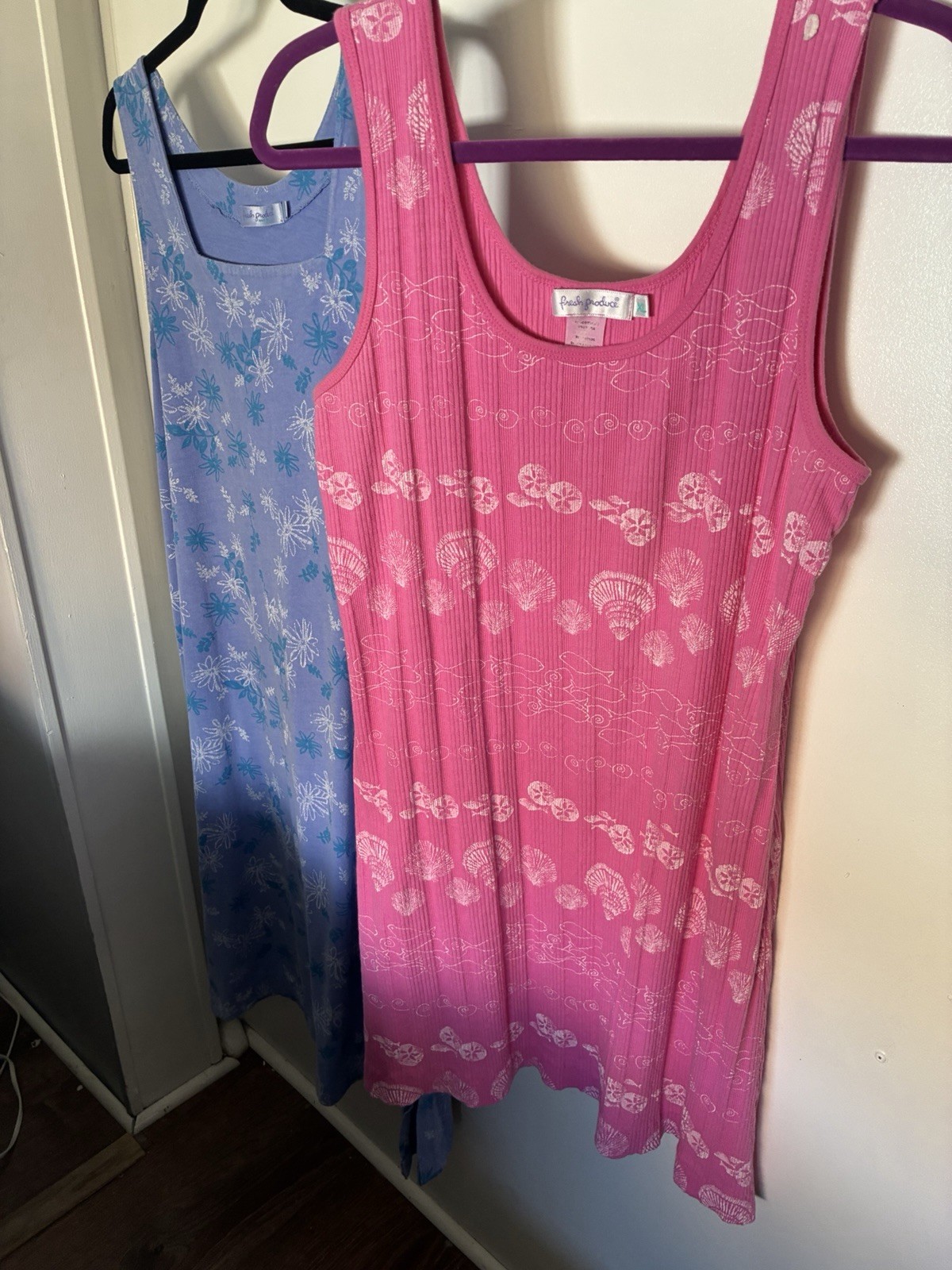 Lot Of 2 Fresh Produce Cotton Dresses Size XL Bundle