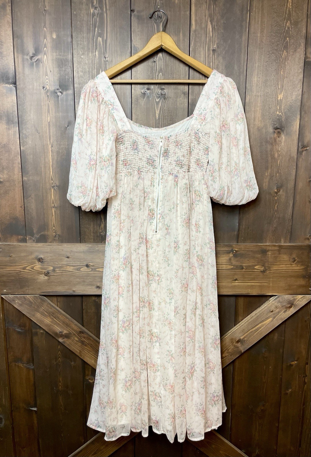 NWT Worth Collective Maxi Dress in Pink Floral *SMALL* Bump Friendly