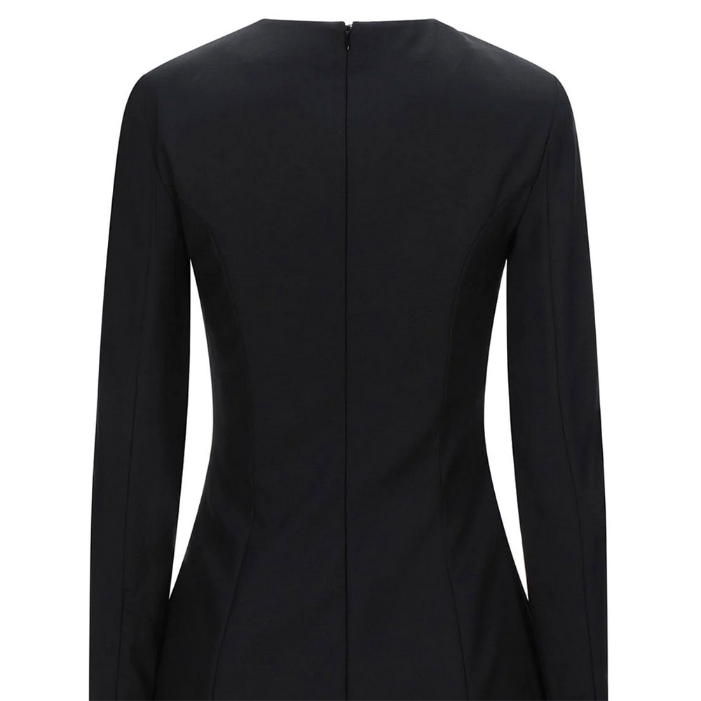 DSQUARED2 Pencil Dress Bodycon Zip Split Logo Mini Black Size 42 – RP £878.00