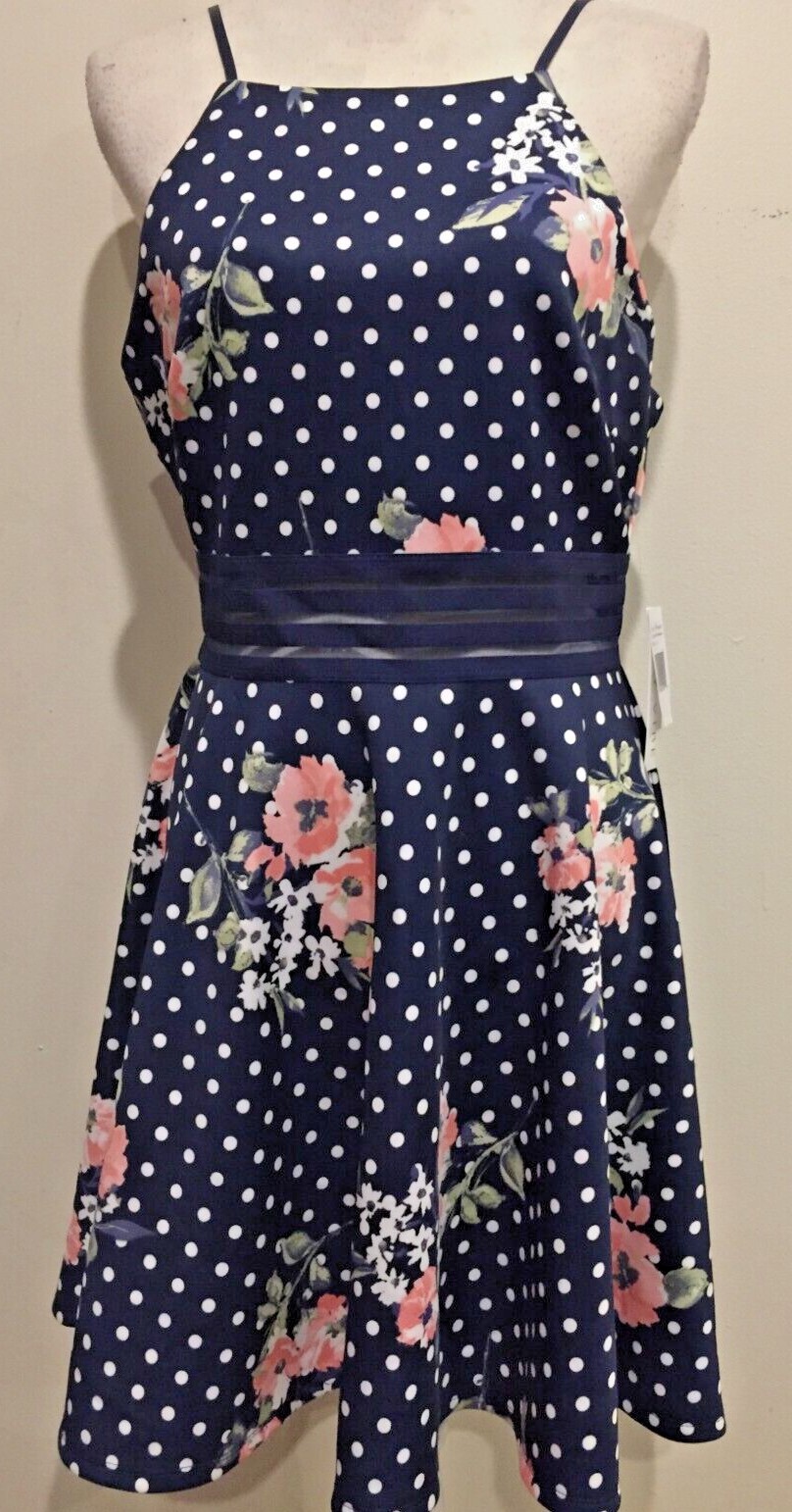 City Vibe Junior Dress, Sz 13-NWT, SZ 11-NWOT, Spaghetti Strap Fit/Flare Stretch